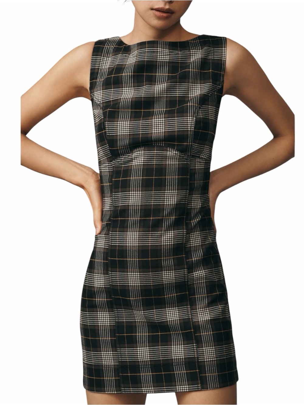 Pilcro Plaid Sleeveless Mini Dress XS NWT